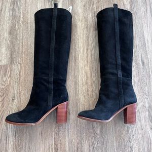 Splendid Knee High Suede Boot (6.5 black)